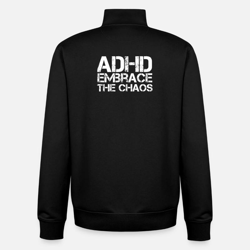 ADHS - Unisex Organic Zip Sweatshirt von Stanley/Stella - Schwarz