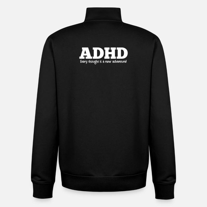 ADHS - Unisex Organic Zip Sweatshirt von Stanley/Stella - Schwarz
