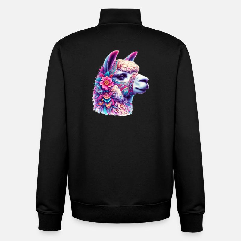 Alpaka - Unisex Organic Zip Sweatshirt von Stanley/Stella - Schwarz