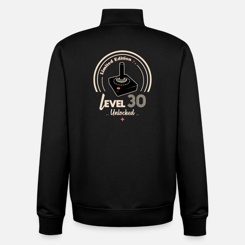 Stufe 30 - Limitierte Auflage - Unisex Organic Zip Sweatshirt von Stanley/Stella - Schwarz