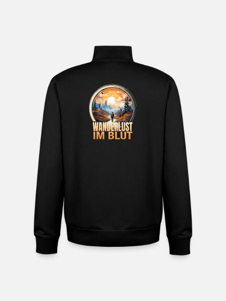 Wandern - Unisex Organic Zip Sweatshirt von Stanley/Stella - Schwarz