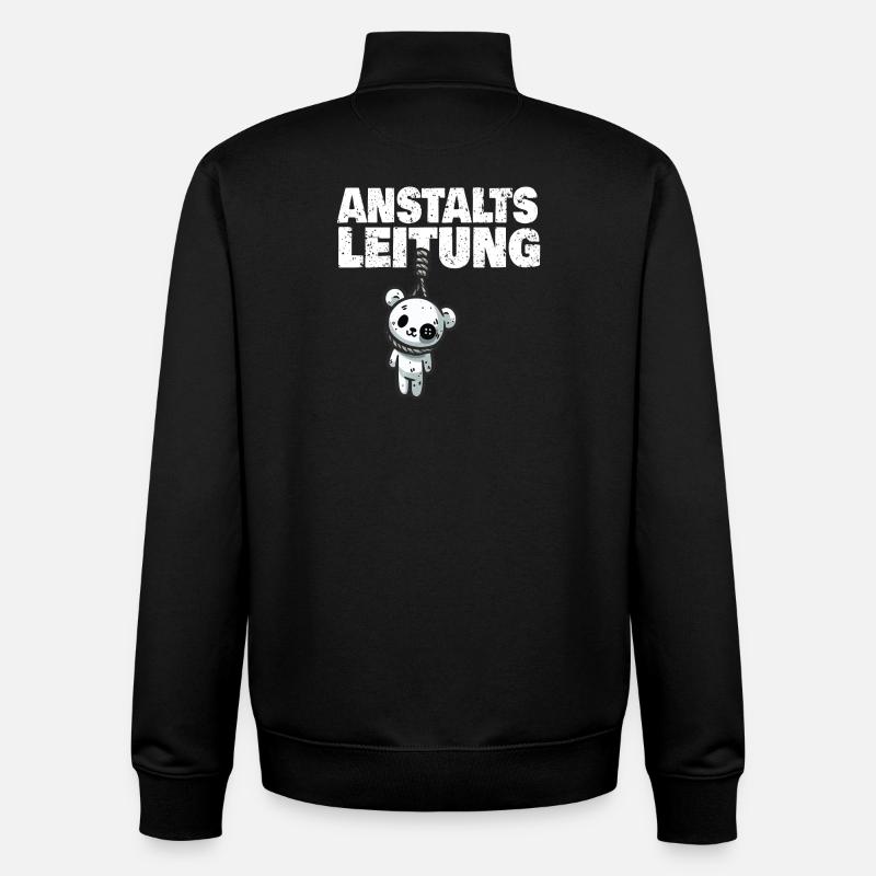 Anstaltsleitung Teddy - Unisex Organic Zip Sweatshirt von Stanley/Stella - Schwarz