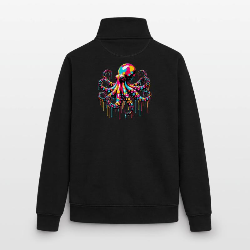 Krake Unisex Organic Zip Sweatshirt von Stanley/Stella