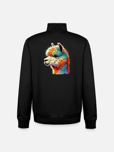Alpaca - Unisex Organic Zip Sweatshirt by Stanley/Stella - black