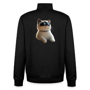 Ragdoll Katze Ragdollkatze Cat Süße Ragdoll Katzen - Unisex Organic Zip Sweatshirt von Stanley/Stella - Schwarz - Hinten - AI Model Male 185 light (185cm)