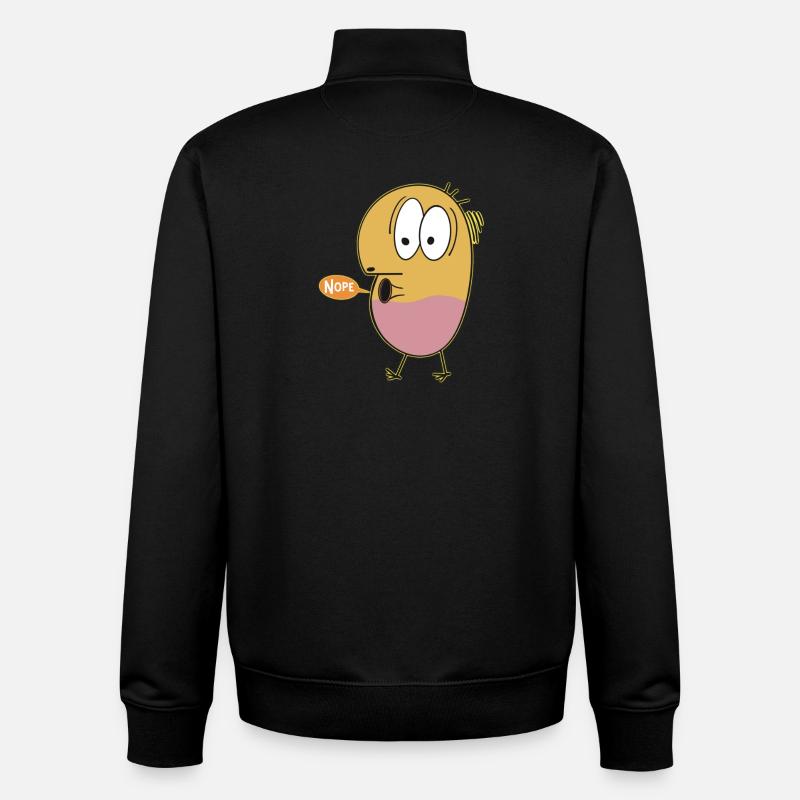 Dodo says nope - Unisex Organic Zip Sweatshirt von Stanley/Stella - Schwarz