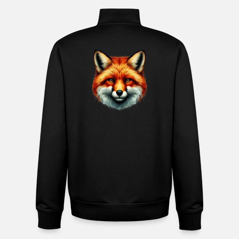 Fuchs - Unisex Organic Zip Sweatshirt von Stanley/Stella - Schwarz