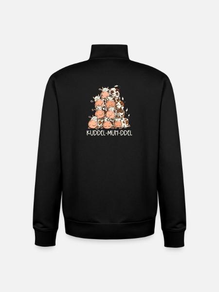 Drolliger Kuhhaufen I Kuh Kühe Kuddelmuddel - Unisex Organic Zip Sweatshirt von Stanley/Stella - Schwarz