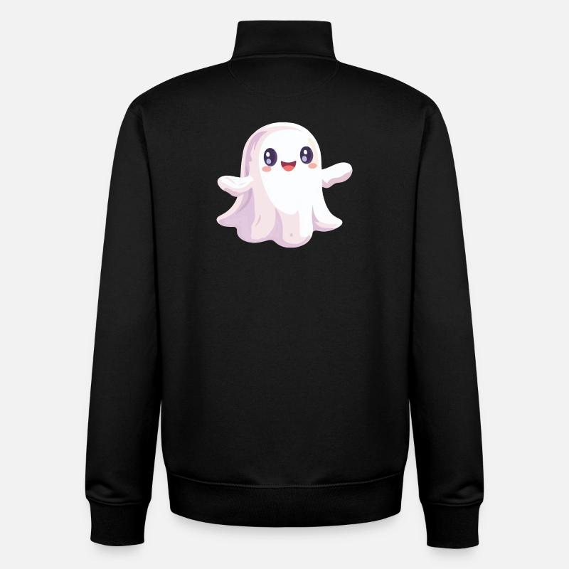Niedlicher Geist - Unisex Organic Zip Sweatshirt von Stanley/Stella - Schwarz