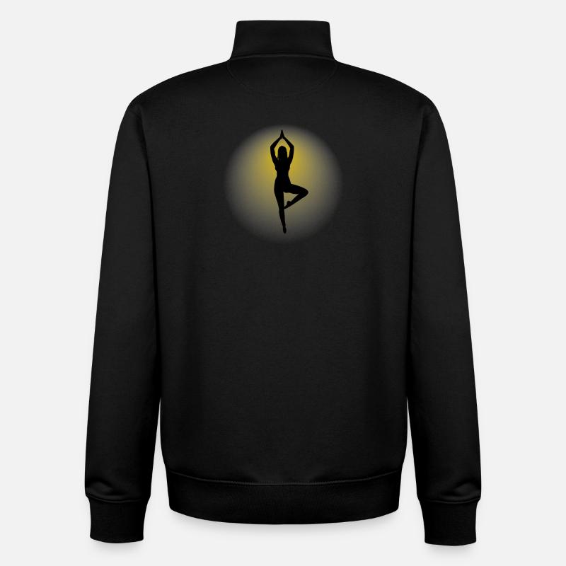 Silhouette 1 - Unisex Organic Zip Sweatshirt von Stanley/Stella - Schwarz
