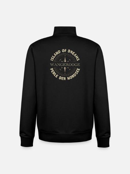 Island of Dreams - Wangerooge - Unisex Organic Zip Sweatshirt von Stanley/Stella - Schwarz