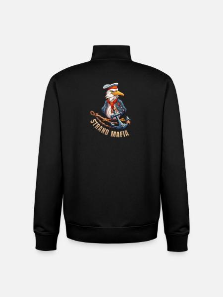 Seefahrer Adler mit Anker - Unisex Organic Zip Sweatshirt von Stanley/Stella - Schwarz