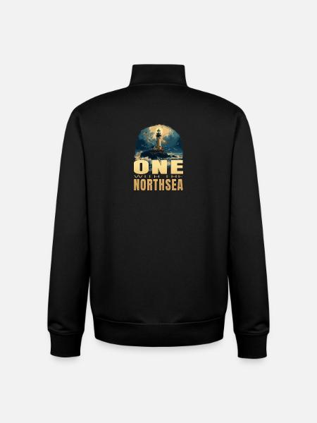 One withe the Northsea - Unisex Organic Zip Sweatshirt von Stanley/Stella - Schwarz