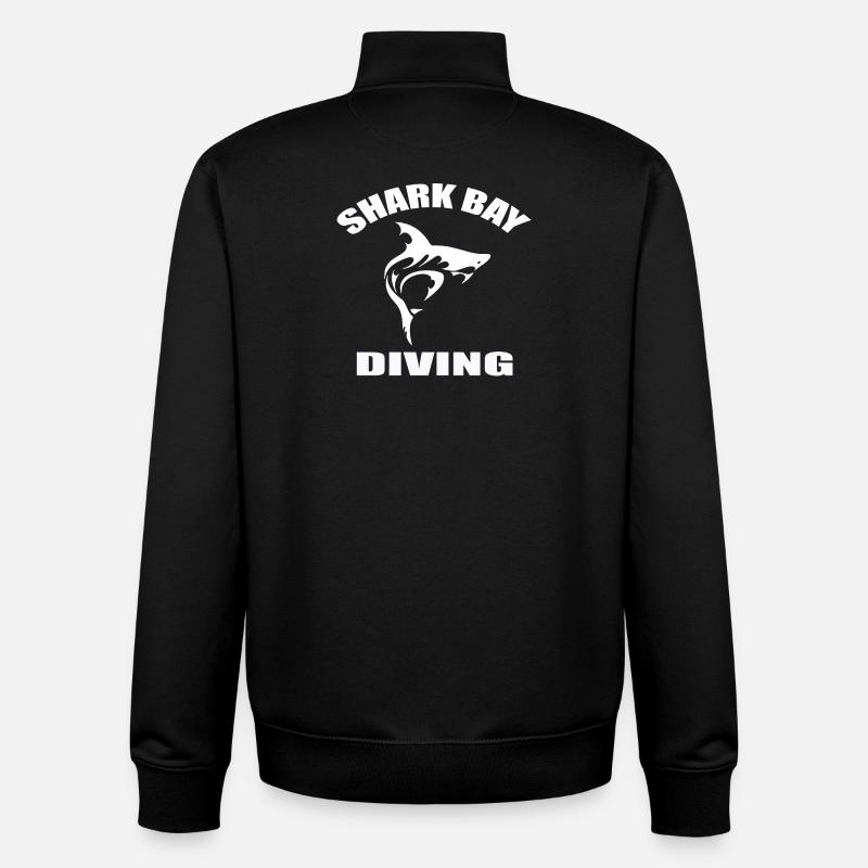 SHARK BAY DIVING - Unisex Organic Zip Sweatshirt von Stanley/Stella - Schwarz