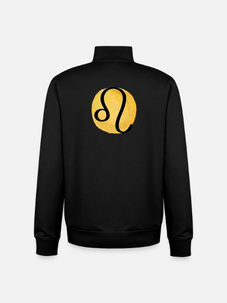 Sternzeichen Löwe - Unisex Organic Zip Sweatshirt von Stanley/Stella - Schwarz