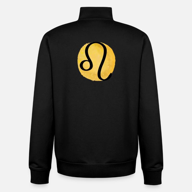 Sternzeichen Löwe - Unisex Organic Zip Sweatshirt von Stanley/Stella - Schwarz