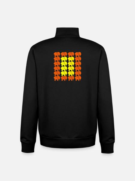 ELEFANT - Unisex Organic Zip Sweatshirt von Stanley/Stella - Schwarz