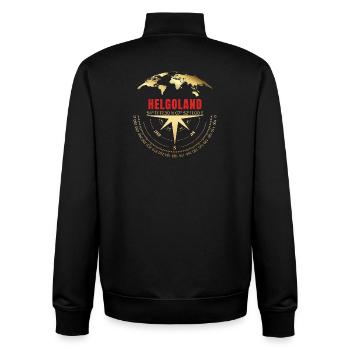 Koordinaten Helgoland - Unisex Organic Zip Sweatshirt von Stanley/Stella - Schwarz - Hinten - AI Model Male 185 light (185cm)