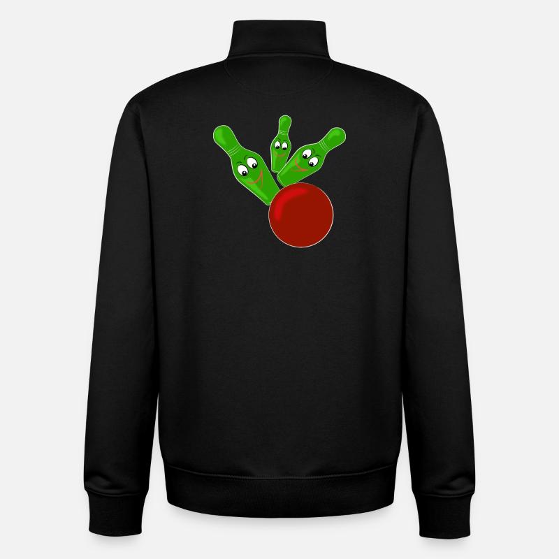 Kegeln - Unisex Organic Zip Sweatshirt von Stanley/Stella - Schwarz