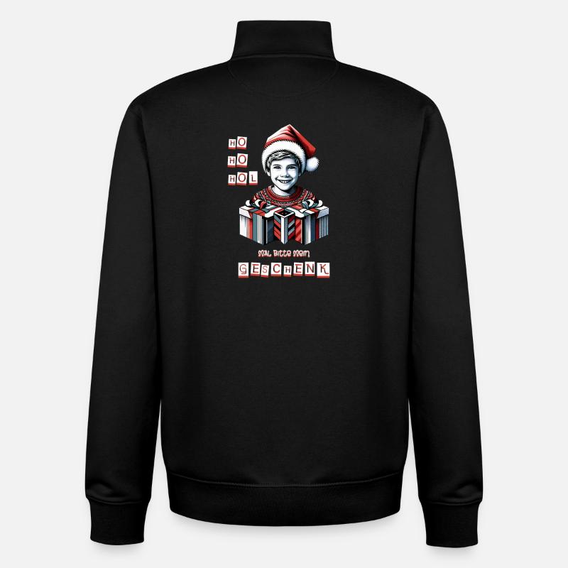 Kinder Beschenken - Unisex Organic Zip Sweatshirt von Stanley/Stella - Schwarz