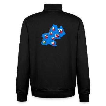 Midi-Pyrénées Region - Unisex Organic Zip Sweatshirt von Stanley/Stella - Schwarz - Hinten - AI Model Male 185 light (185cm)