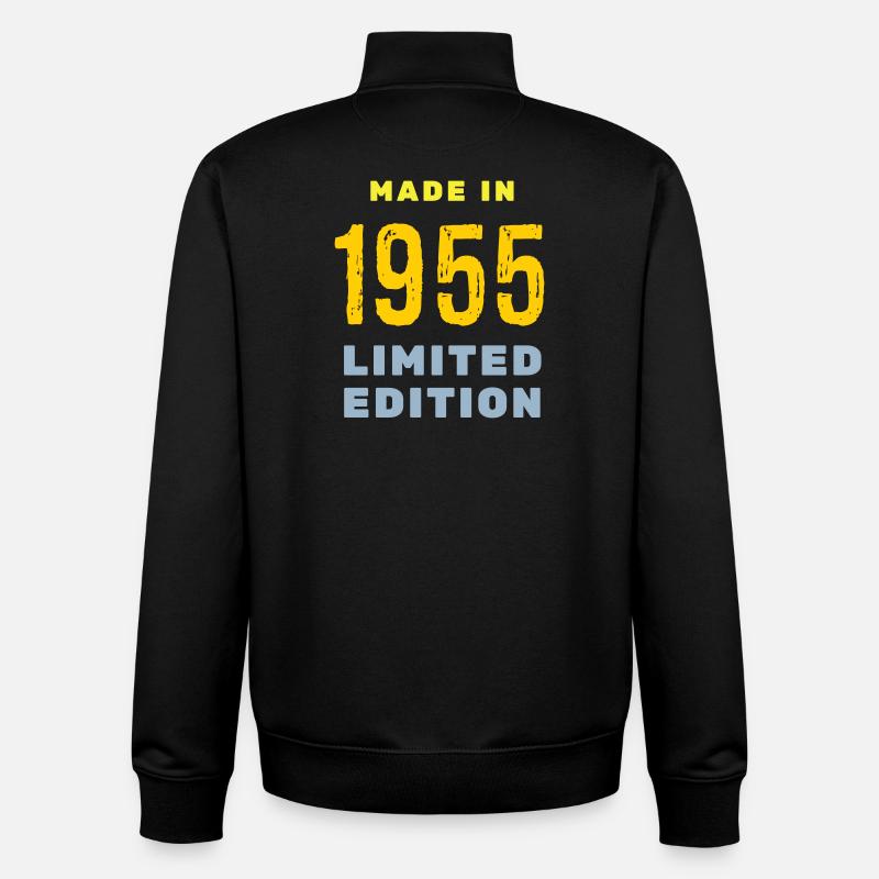 1955 - Unisex Organic Zip Sweatshirt by Stanley/Stella - black