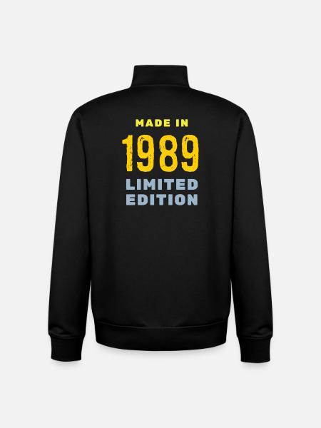1989 - Unisex Organic Zip Sweatshirt by Stanley/Stella - black