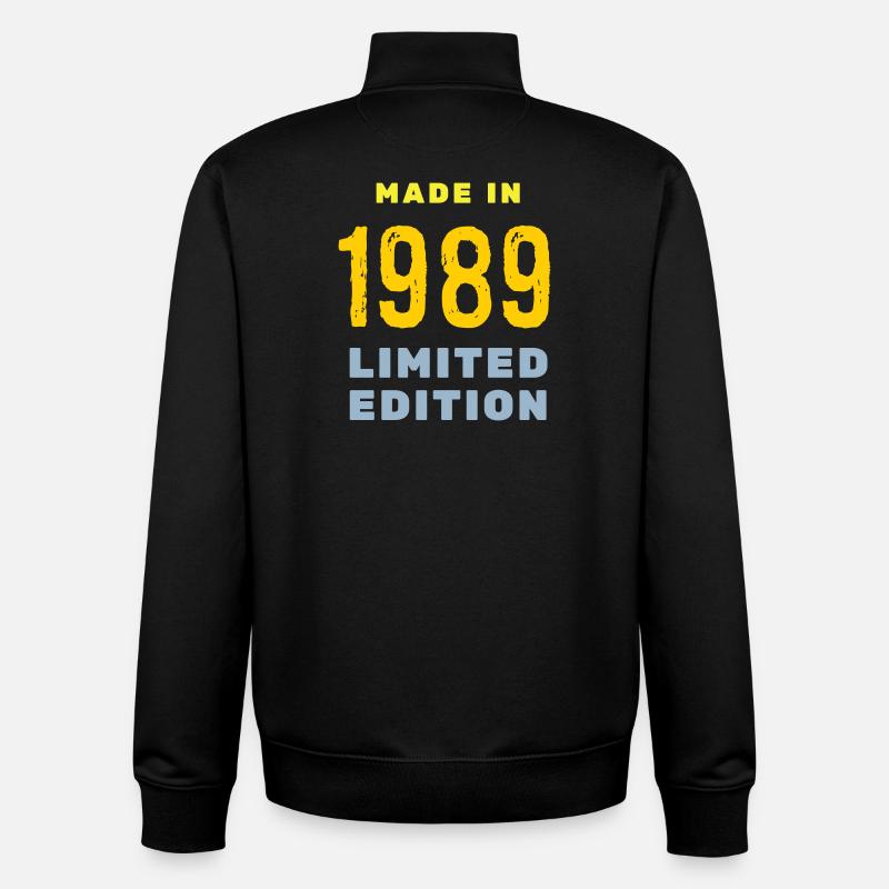 1989 - Unisex Organic Zip Sweatshirt von Stanley/Stella - Schwarz