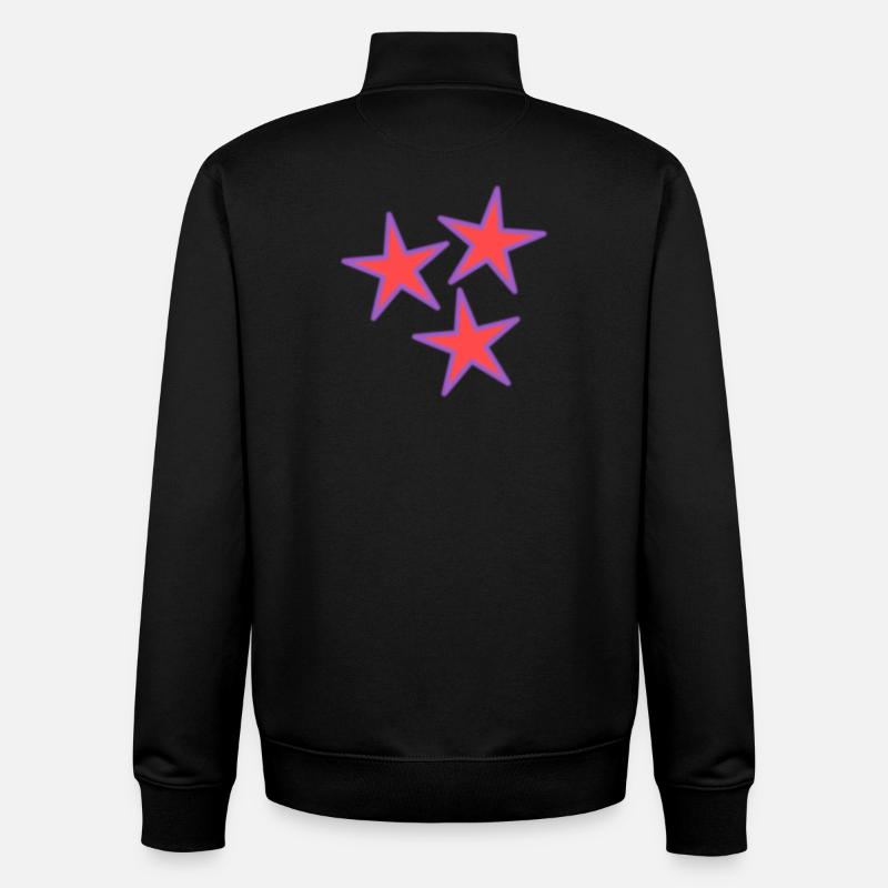 ETOILE. HAPPY BIRTHDAY. JOYEUX ANNIVERSAIRE - Sweat zippé unisexe en coton bio Stanley/Stella - noir