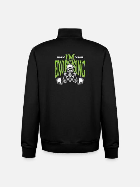 I m exorcising - Unisex Organic Zip Sweatshirt von Stanley/Stella - Schwarz