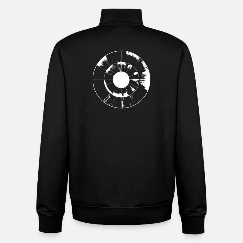 Sonnensturm der Kreise - Unisex Organic Zip Sweatshirt von Stanley/Stella - Schwarz