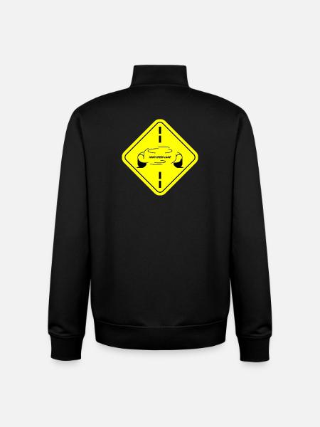 High Speed Lane - Unisex Organic Zip Sweatshirt by Stanley/Stella - black