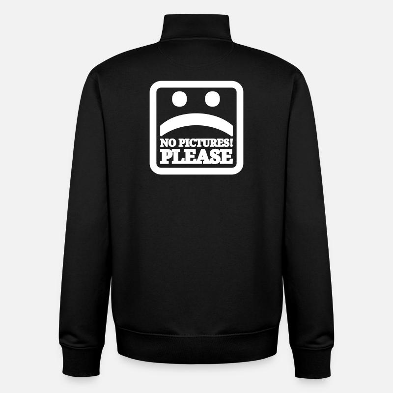 Bitte keine Bilder - Unisex Organic Zip Sweatshirt von Stanley/Stella - Schwarz