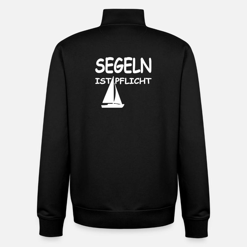 Segeln  - Unisex Organic Zip Sweatshirt von Stanley/Stella - Schwarz