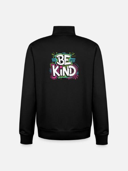 Be Kind - Neon! - Unisex Organic Zip Sweatshirt von Stanley/Stella - Schwarz