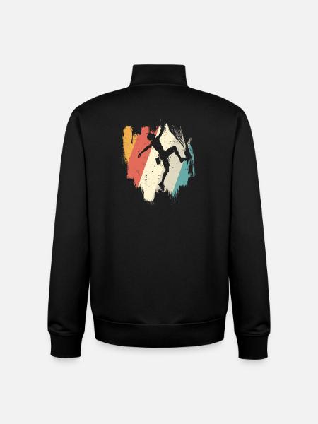 Rainbow Burst Dance Silhouette - Unisex Organic Zip Sweatshirt by Stanley/Stella - black