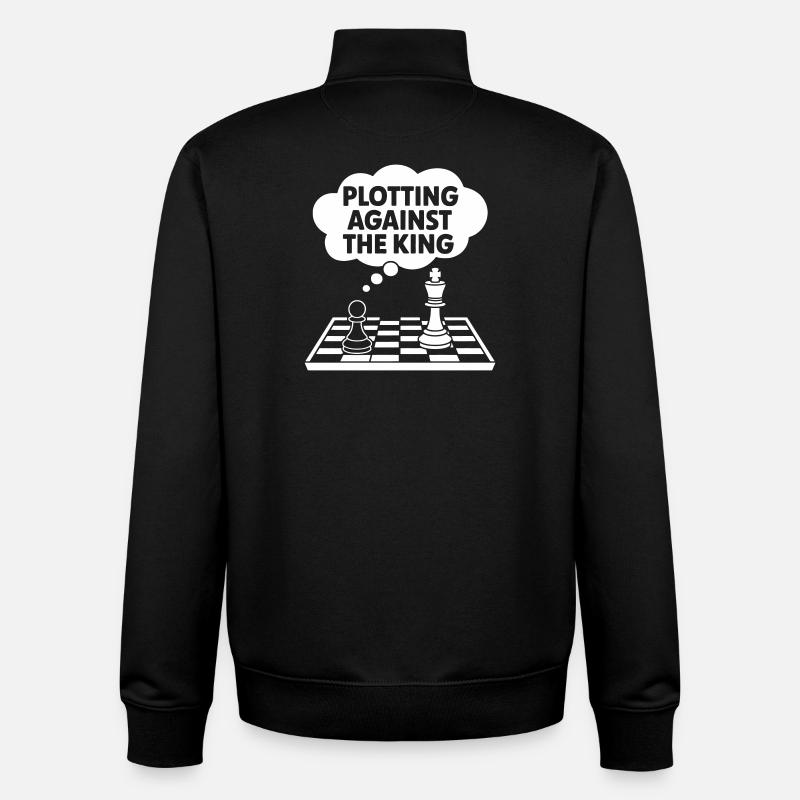 Plotting Against the King - Unisex Organic Zip Sweatshirt by Stanley/Stella - black