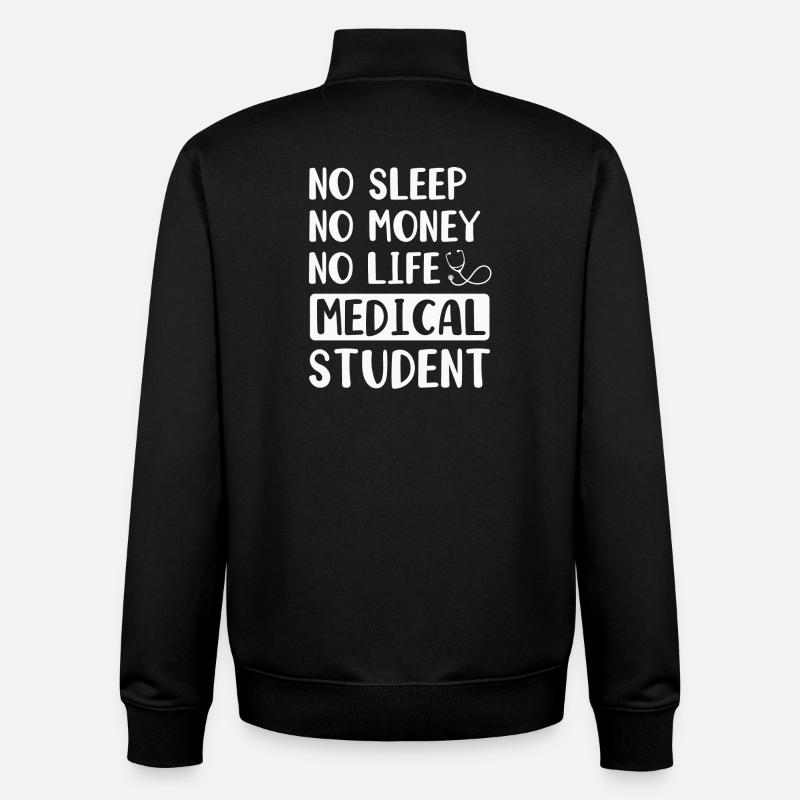 Medizin Student Arzt - Unisex Organic Zip Sweatshirt von Stanley/Stella - Schwarz