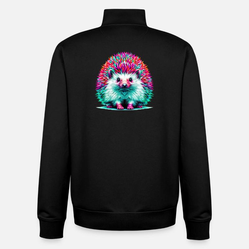 Igel - Unisex Organic Zip Sweatshirt von Stanley/Stella - Schwarz