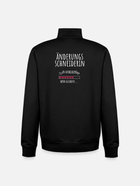 Änderungsschneiderin Ausbildung Beruf Geschenk - Unisex Organic Zip Sweatshirt von Stanley/Stella - Schwarz