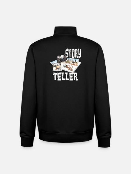 Story Teller - Unisex Organic Zip Sweatshirt von Stanley/Stella - Schwarz