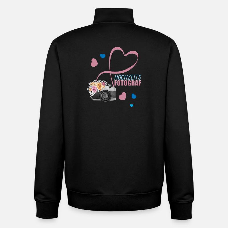 Hochzeitsfotograf - Unisex Organic Zip Sweatshirt von Stanley/Stella - Schwarz