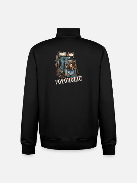 Fotoholic - Unisex Organic Zip Sweatshirt von Stanley/Stella - Schwarz