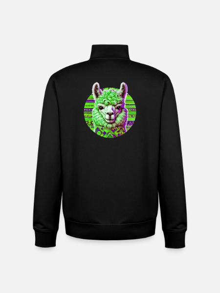 Alpaca - Unisex Organic Zip Sweatshirt by Stanley/Stella - black