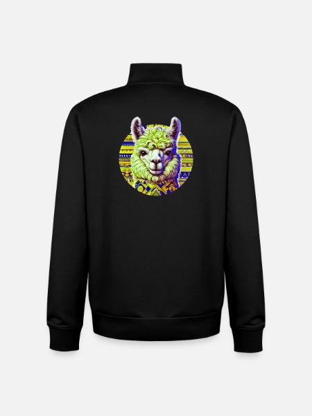 Alpaca - Unisex Organic Zip Sweatshirt by Stanley/Stella - black