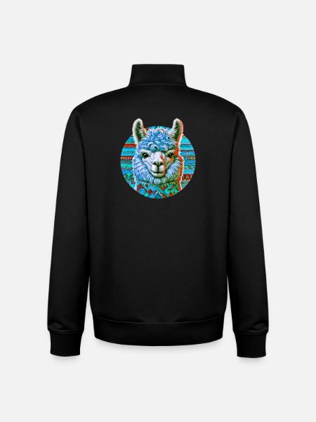 Alpaca - Unisex Organic Zip Sweatshirt by Stanley/Stella - black
