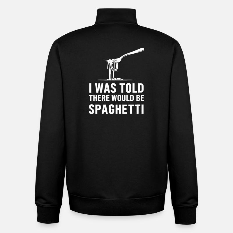 Spaghetti-Überraschung - Unisex Organic Zip Sweatshirt von Stanley/Stella - Schwarz