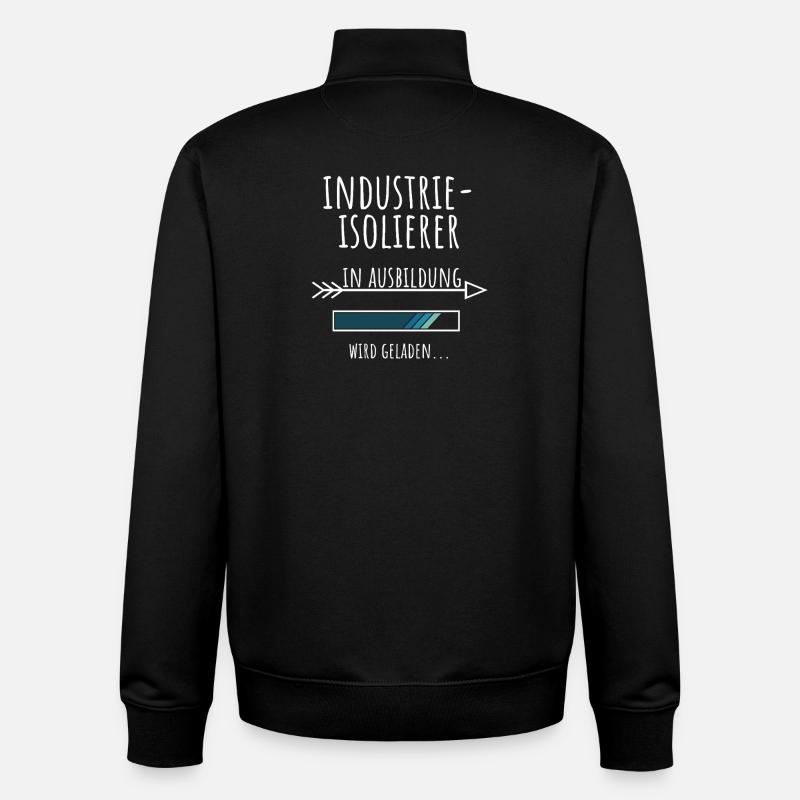 Industrie Isolierer Ausbildung Beruf Geschenk - Unisex Organic Zip Sweatshirt von Stanley/Stella - Schwarz