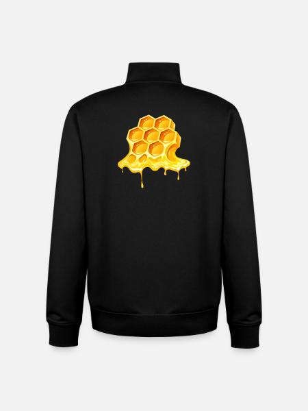 honey, beekeeper, beekeeper - Unisex Organic Zip Sweatshirt by Stanley/Stella - black
