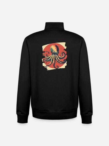 Octopus Octopus - Unisex Organic Zip Sweatshirt by Stanley/Stella - black